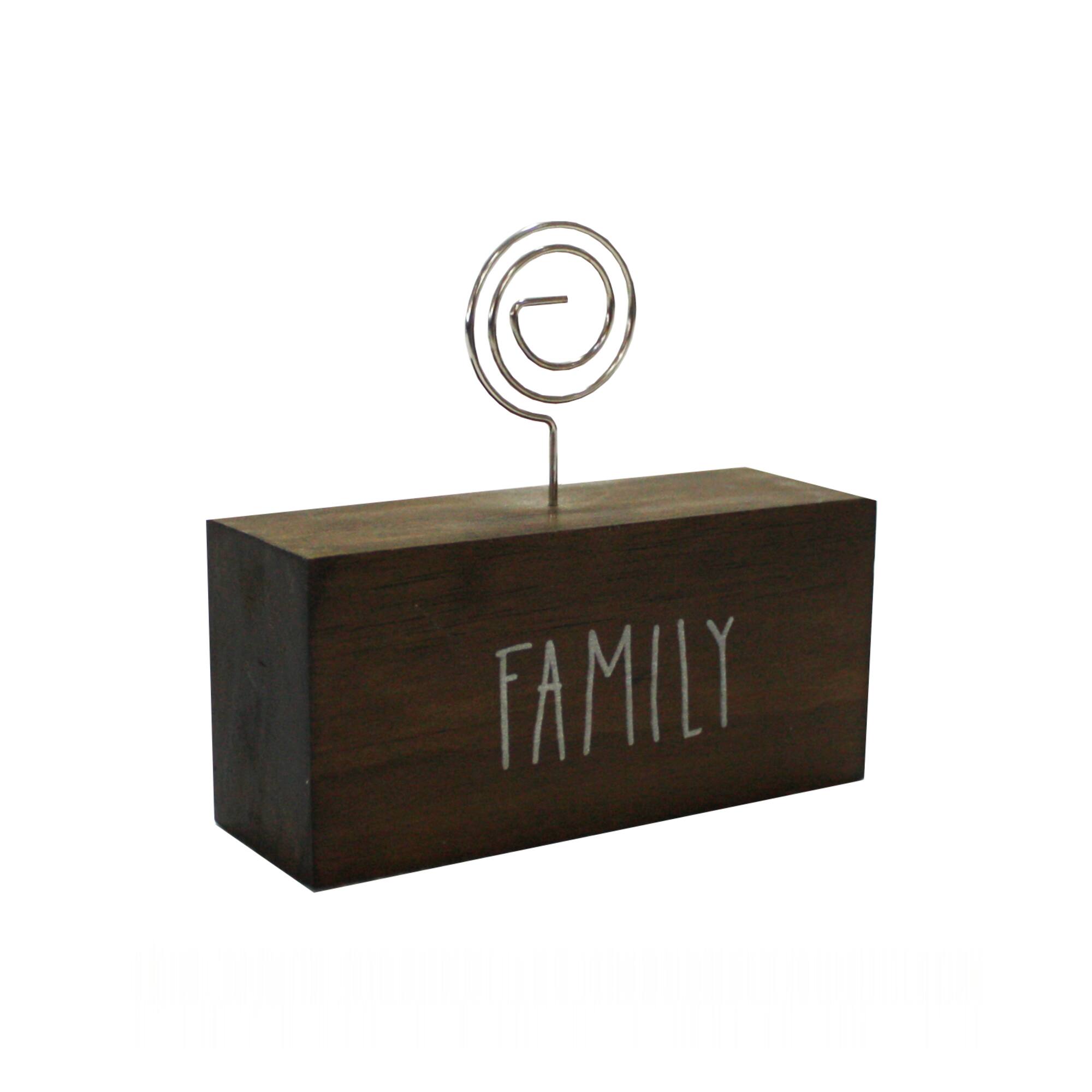 Walnut Family Block Clip Frame by Studio Décor®